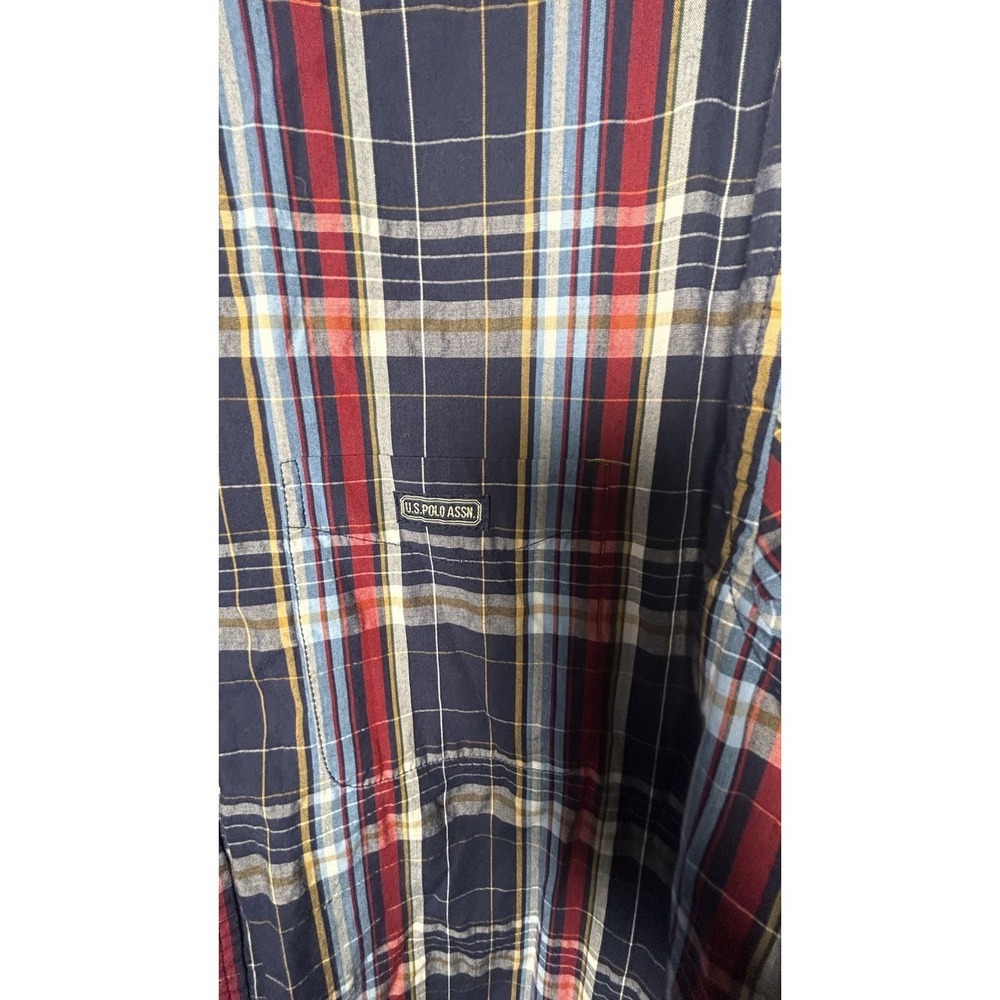 Us Polo Assn Long Sleeve Bottom Up Shirts Size L (G051806) - Picture 9 of 10